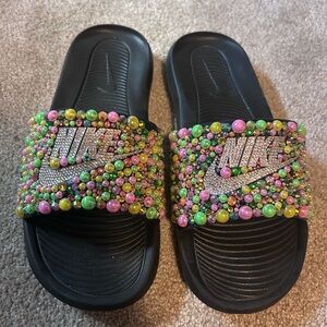 Nike Multicolor Beaded Slide Sandals